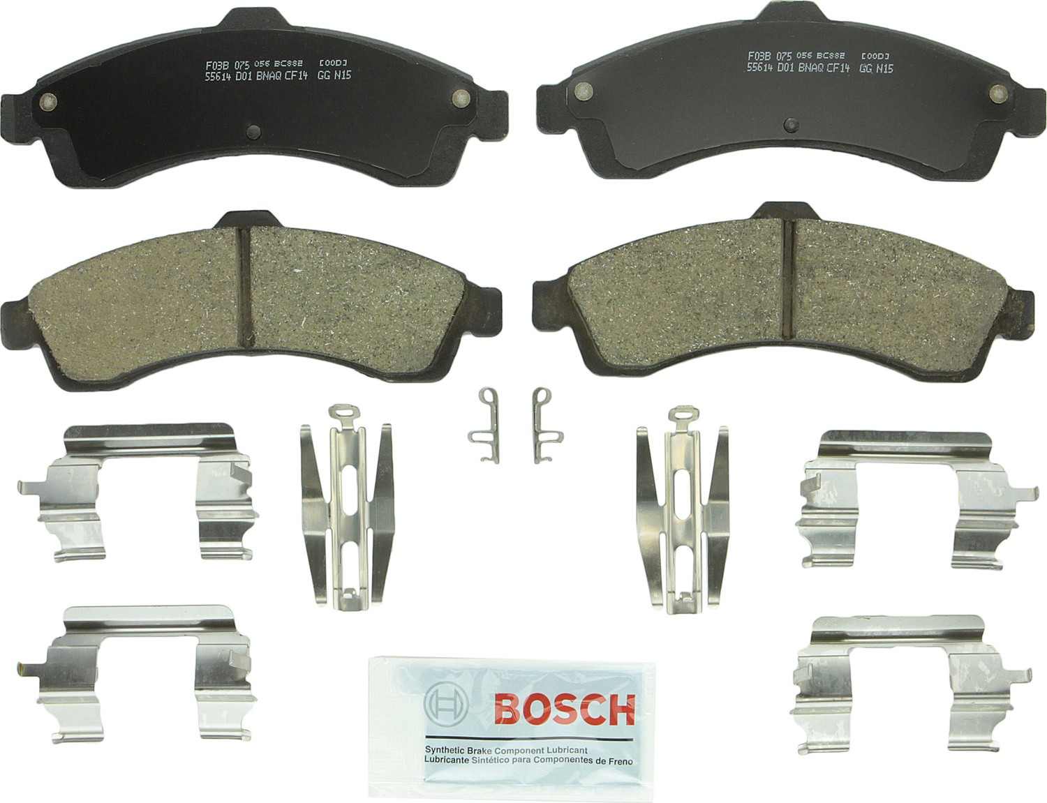 Top View of Front Disc Brake Pad Set BOSCH BC882