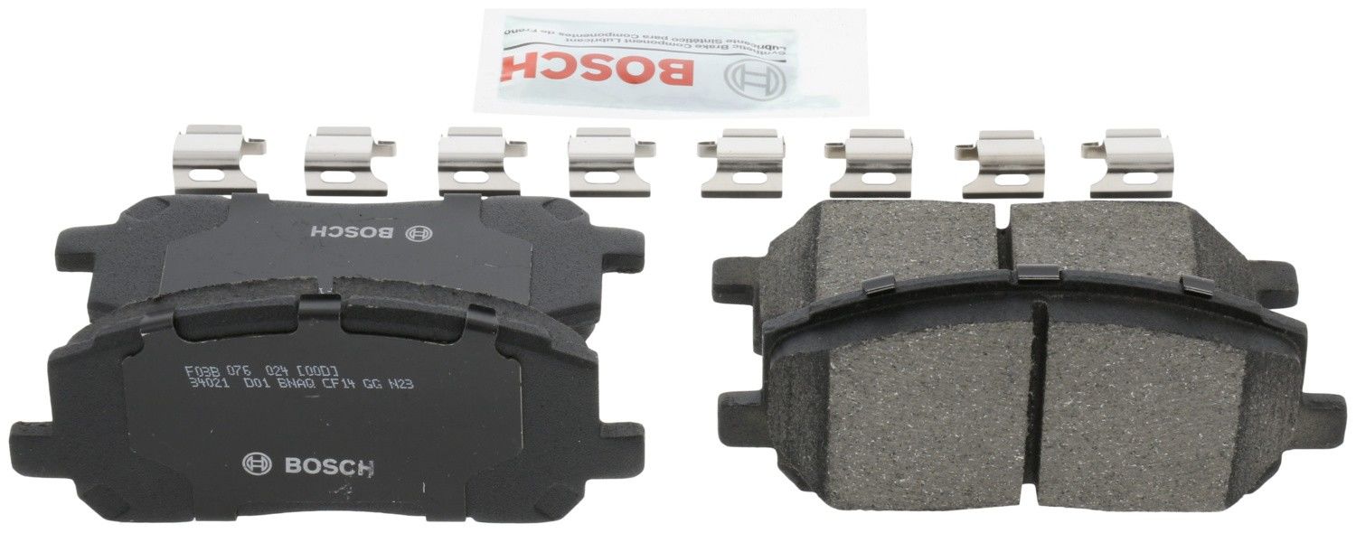 Back View of Front Disc Brake Pad Set BOSCH BC884