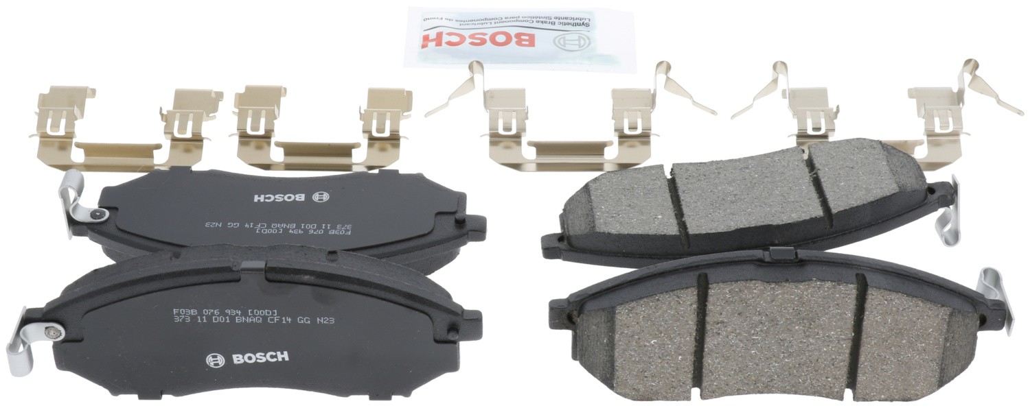 Back View of Front Disc Brake Pad Set BOSCH BC888