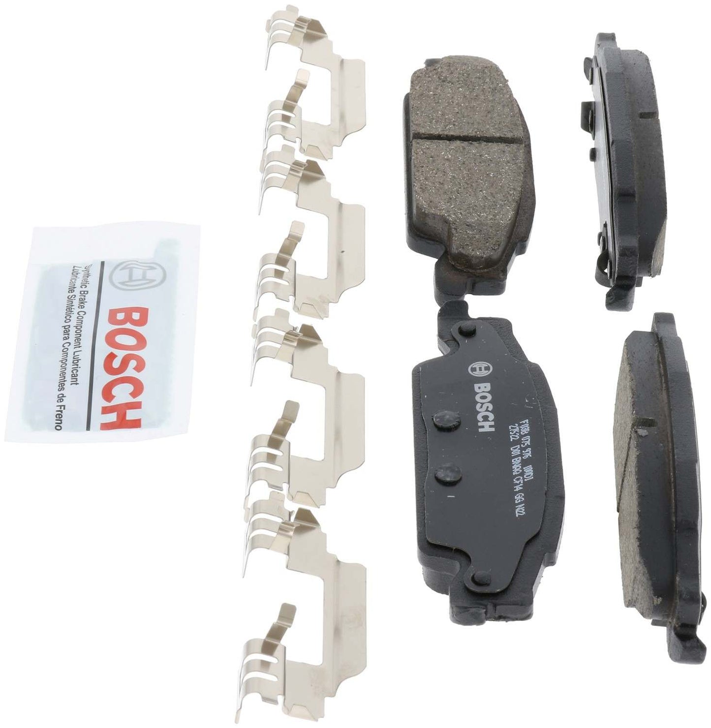 Left View of Rear Disc Brake Pad Set BOSCH BC922