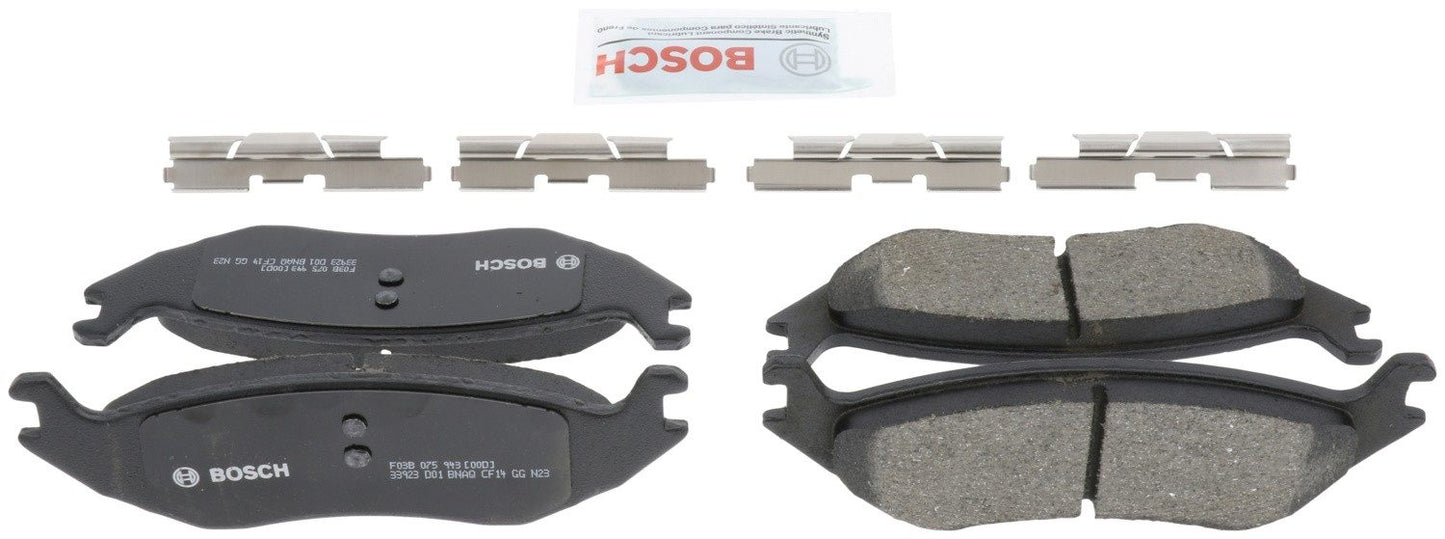 Back View of Rear Disc Brake Pad Set BOSCH BC967