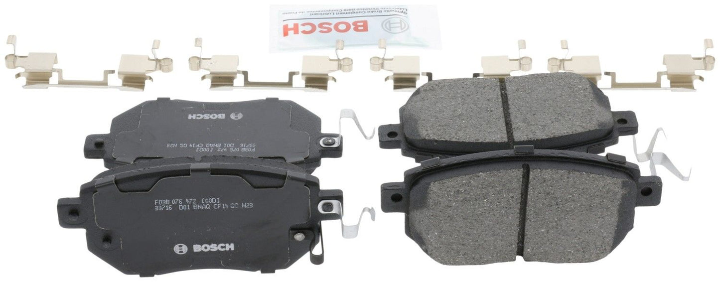 Back View of Front Disc Brake Pad Set BOSCH BC969