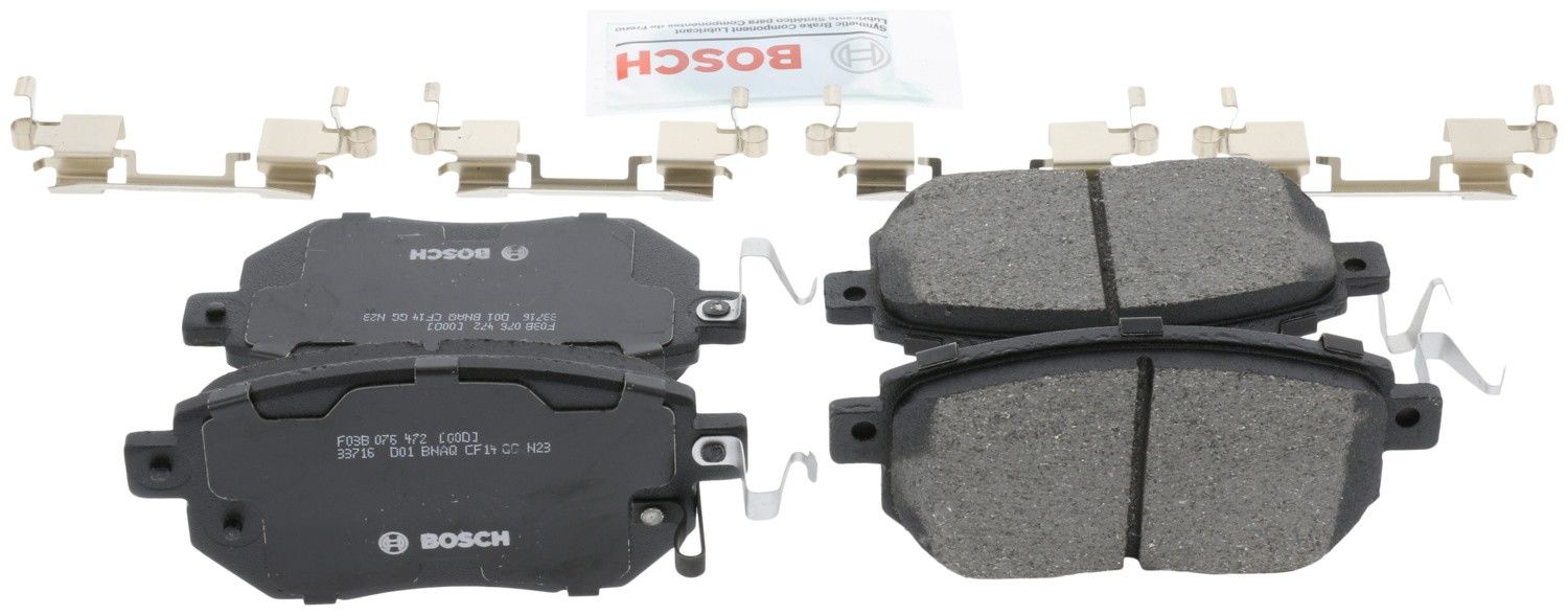 Back View of Front Disc Brake Pad Set BOSCH BC969