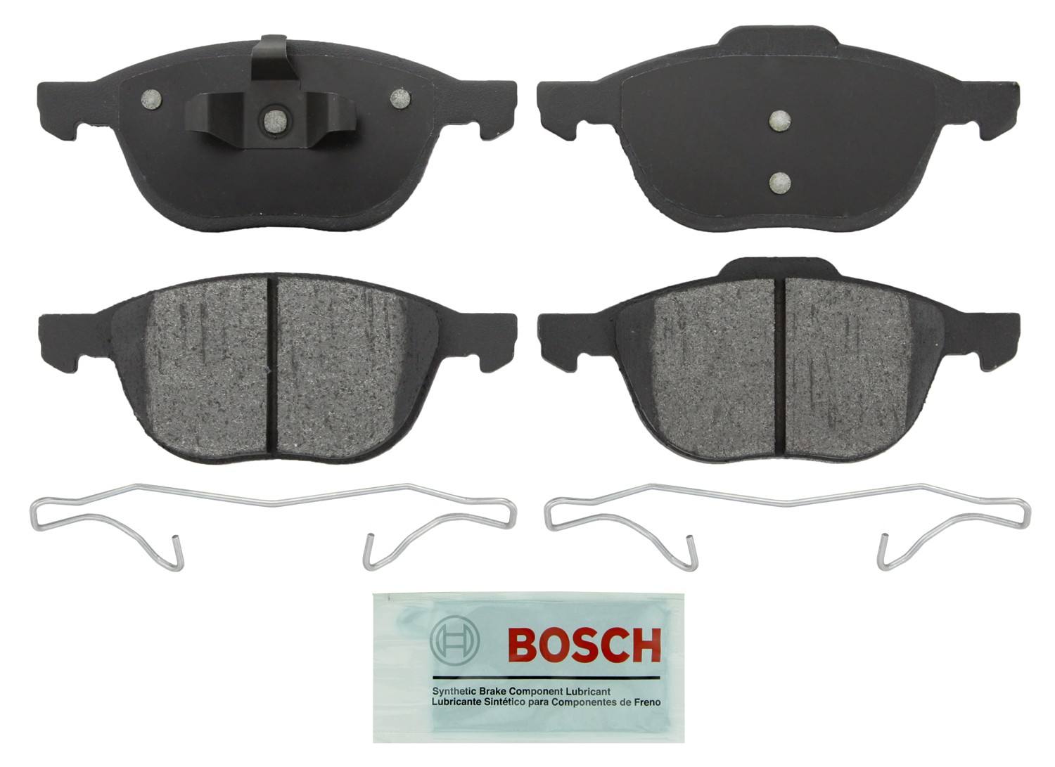 Front View of Front Disc Brake Pad Set BOSCH BE1044H