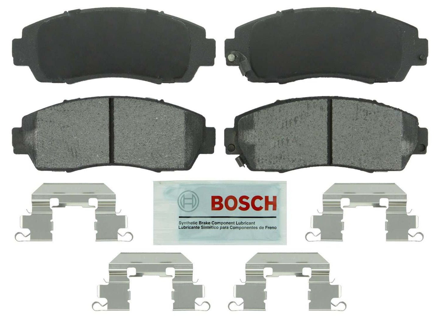 Front View of Front Disc Brake Pad Set BOSCH BE1089H