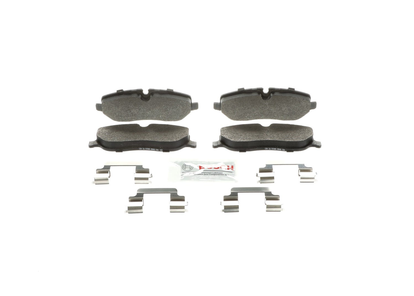 Front View of Front Disc Brake Pad Set BOSCH BE1098H