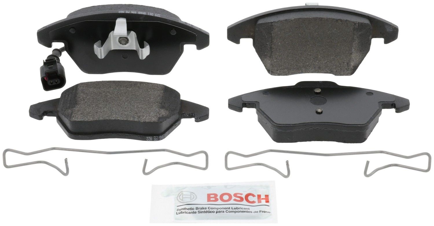 Front View of Front Disc Brake Pad Set BOSCH BE1107H