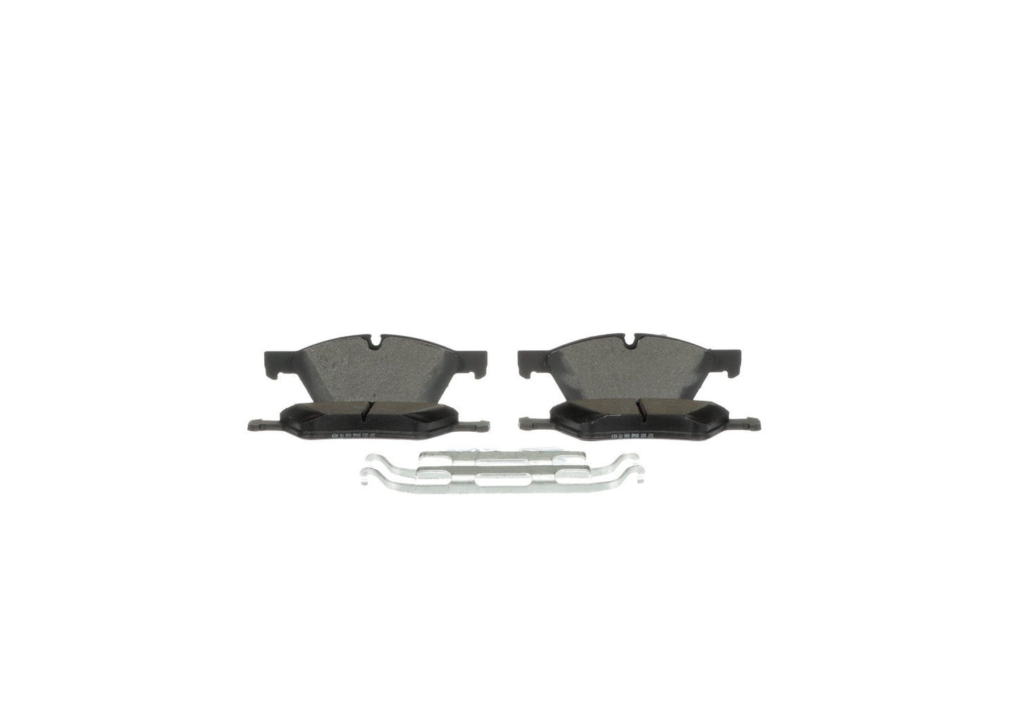 Bottom View of Front Disc Brake Pad Set BOSCH BE1123H