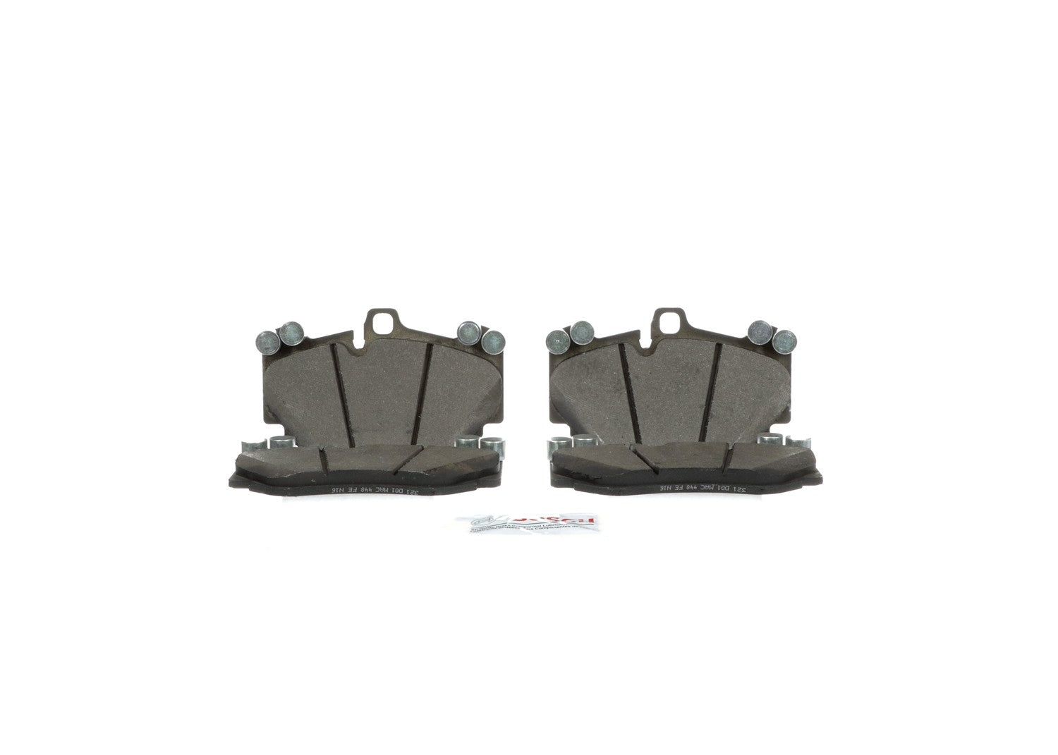 Bottom View of Front Disc Brake Pad Set BOSCH BE1130