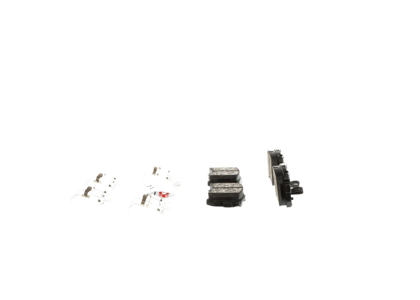 Angle View of Rear Disc Brake Pad Set BOSCH BE1157H