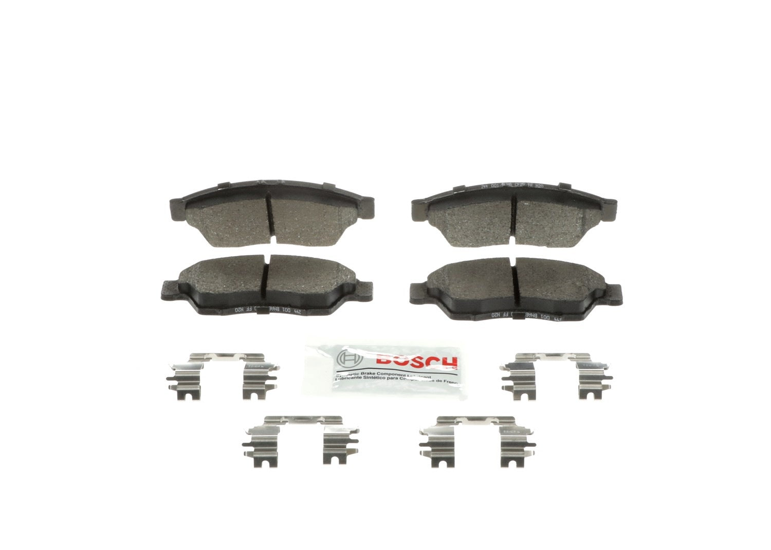 Front View of Front Disc Brake Pad Set BOSCH BE1195H