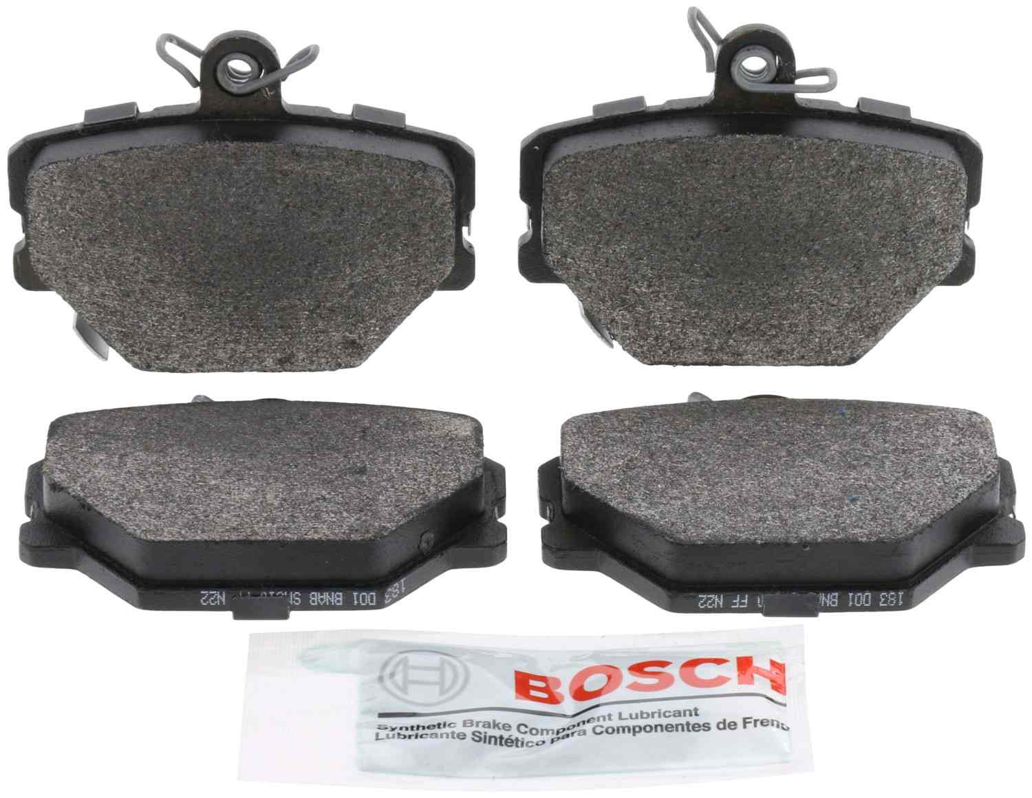 Front View of Front Disc Brake Pad Set BOSCH BE1252