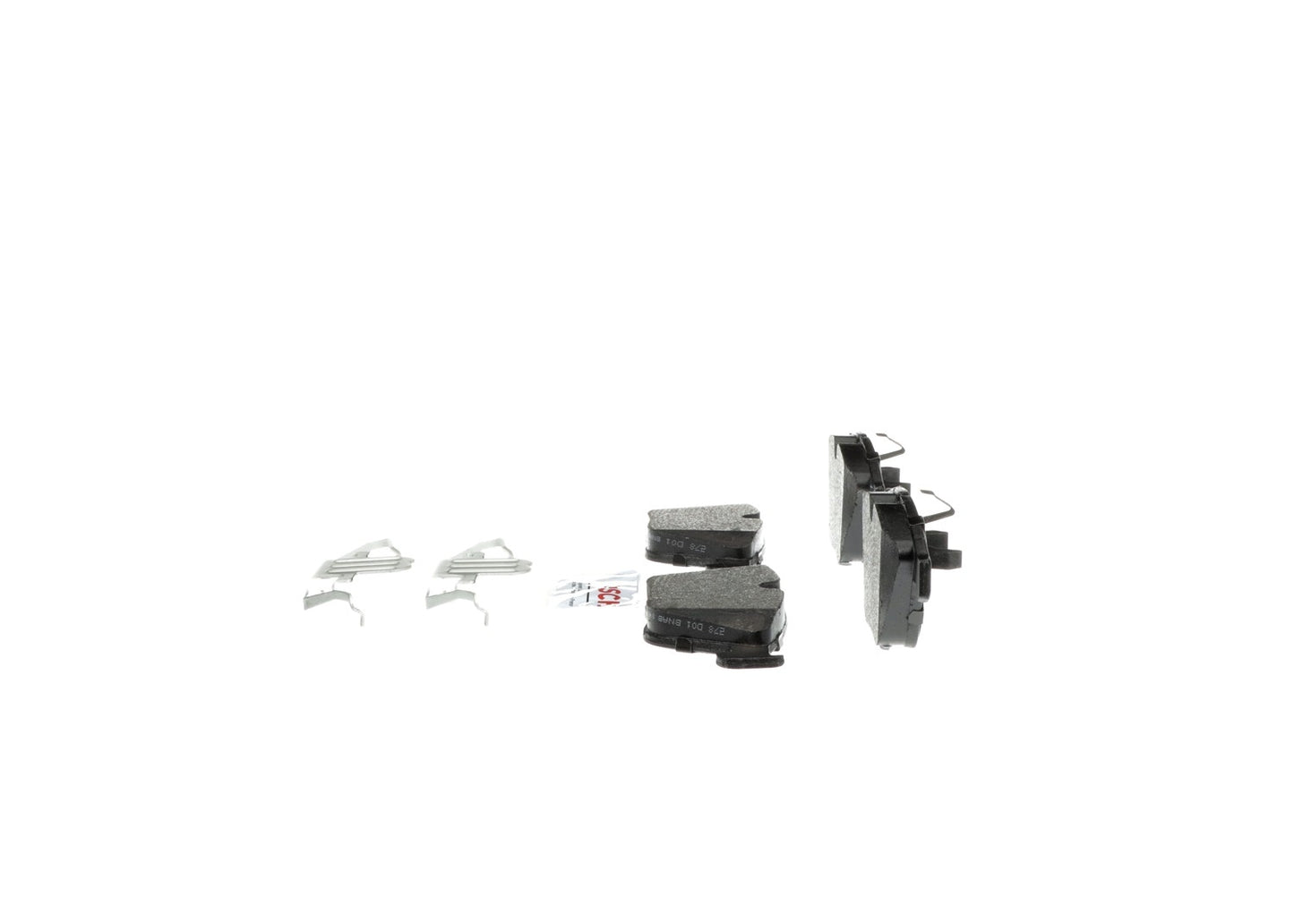 Angle View of Front Disc Brake Pad Set BOSCH BE1260CH