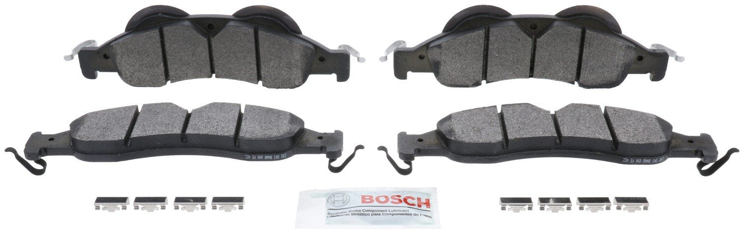 Front View of Front Disc Brake Pad Set BOSCH BE1278H