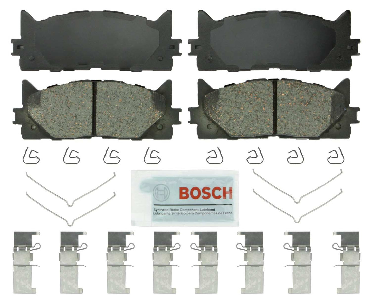 Front View of Front Disc Brake Pad Set BOSCH BE1293H