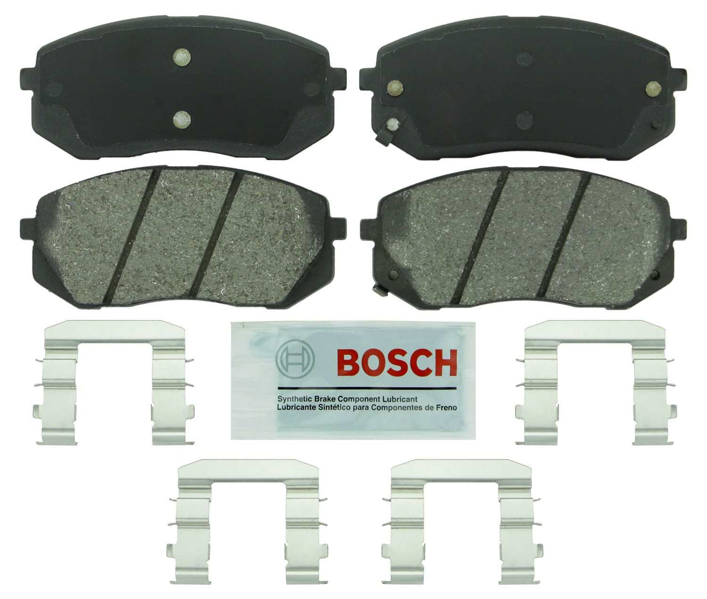 Front View of Front Disc Brake Pad Set BOSCH BE1295H