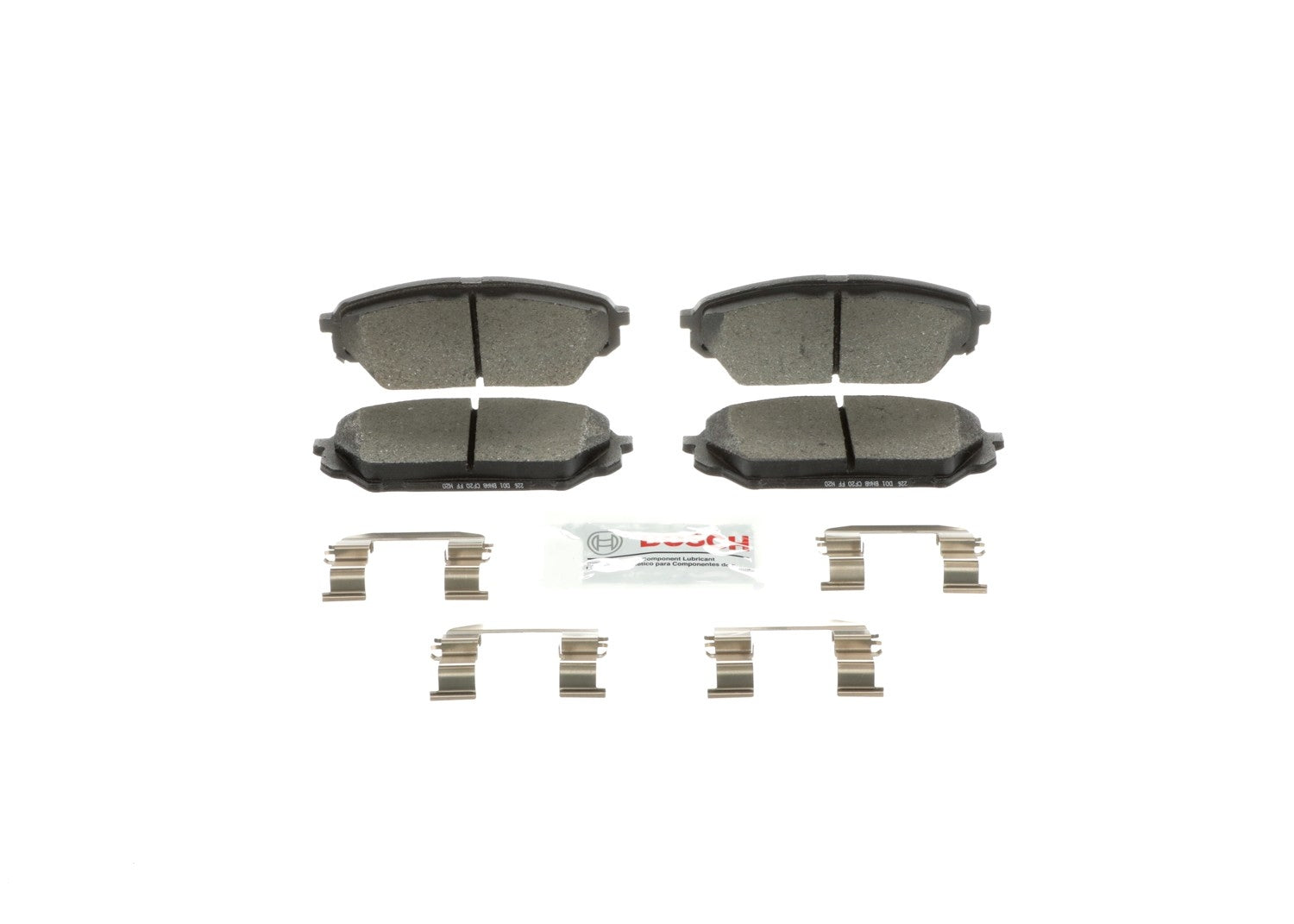 Front View of Front Disc Brake Pad Set BOSCH BE1301H