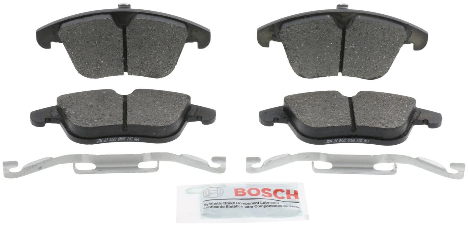 Front View of Front Disc Brake Pad Set BOSCH BE1306H