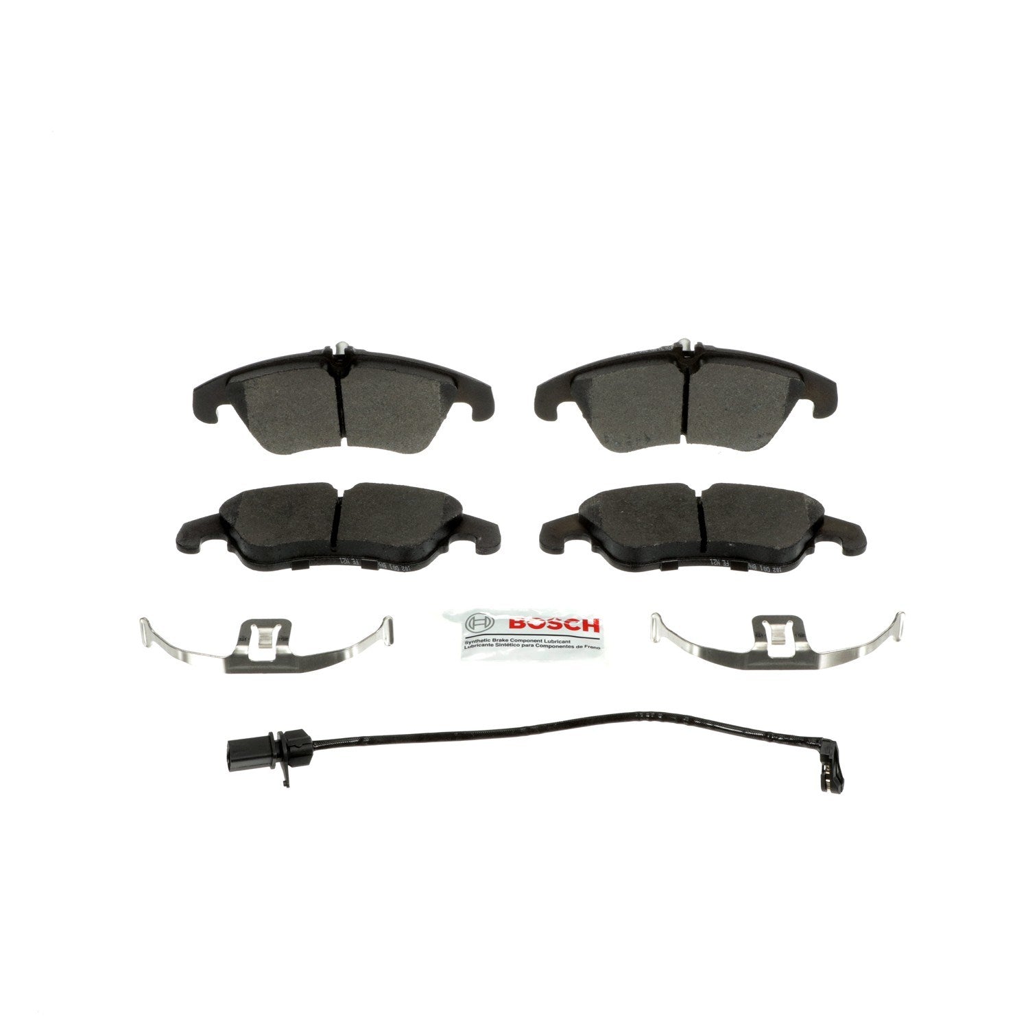 Front View of Front Disc Brake Pad Set BOSCH BE1322H