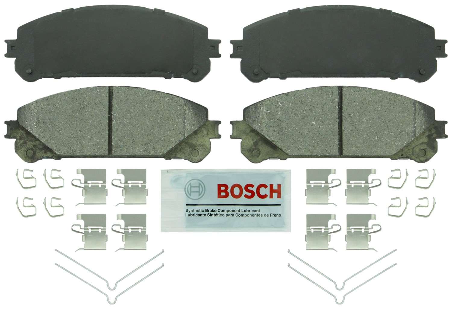 Front View of Front Disc Brake Pad Set BOSCH BE1324H