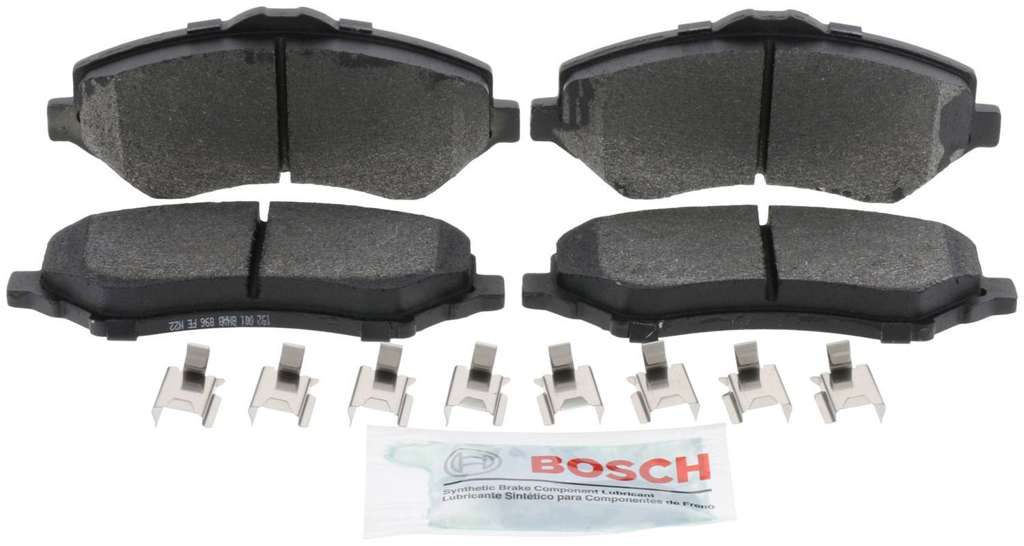 Front View of Front Disc Brake Pad Set BOSCH BE1327H