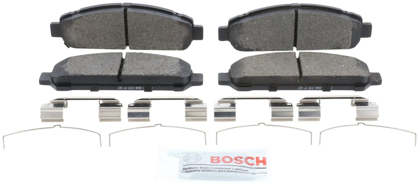 Front View of Front Disc Brake Pad Set BOSCH BE1401H