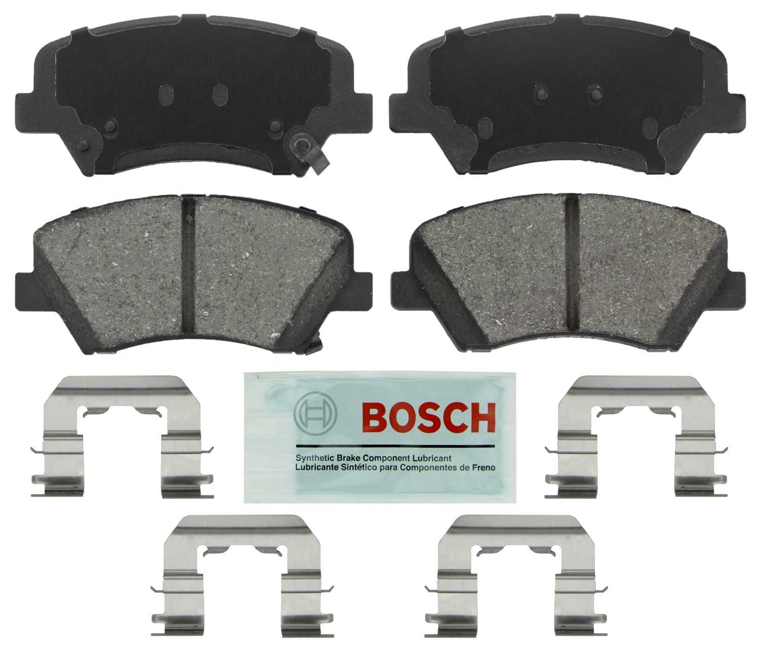 Front View of Front Disc Brake Pad Set BOSCH BE1543H