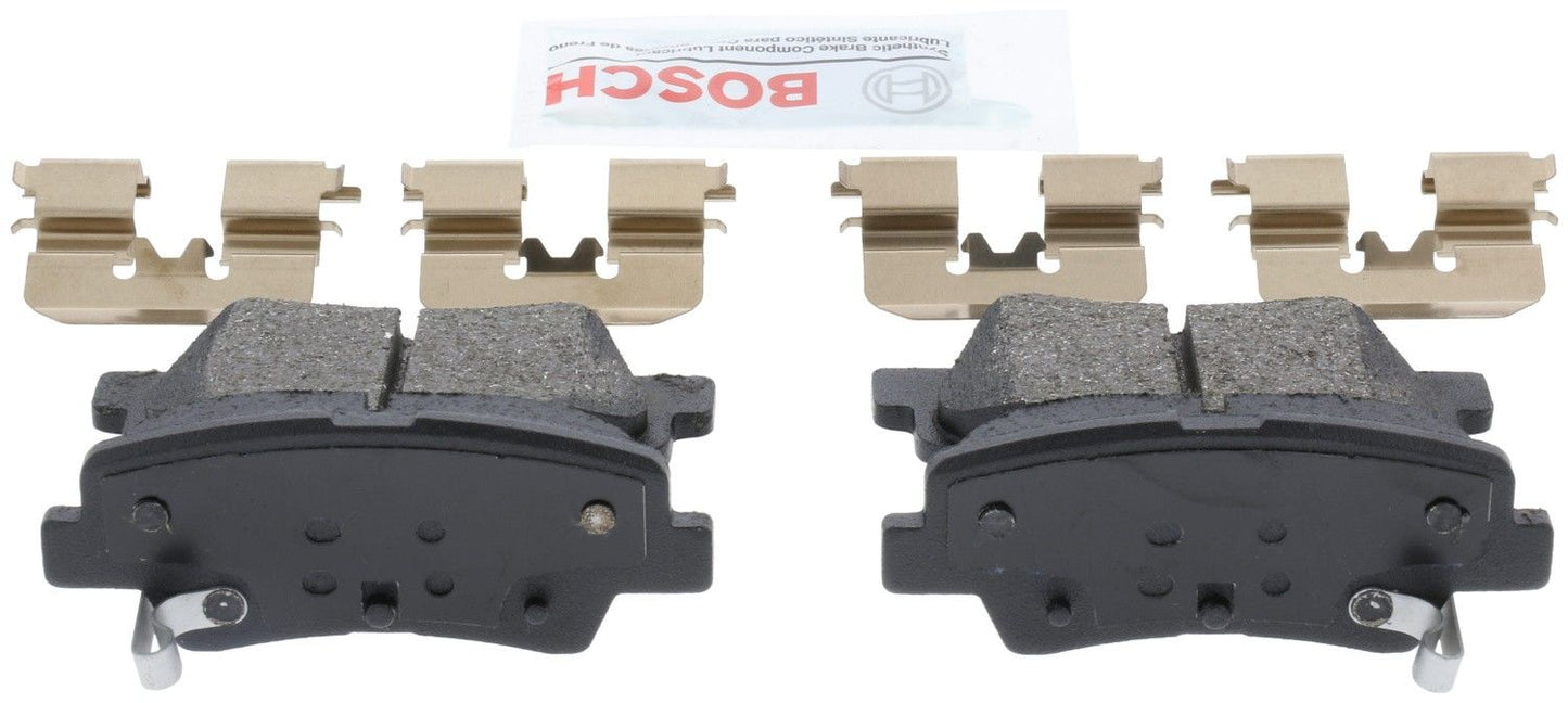 Rear Disc Brake Pad Set (Ceramic) BOSCH BE1544H For Hyundai Kia Elantra Accent Optima Rio Elantra Coupe