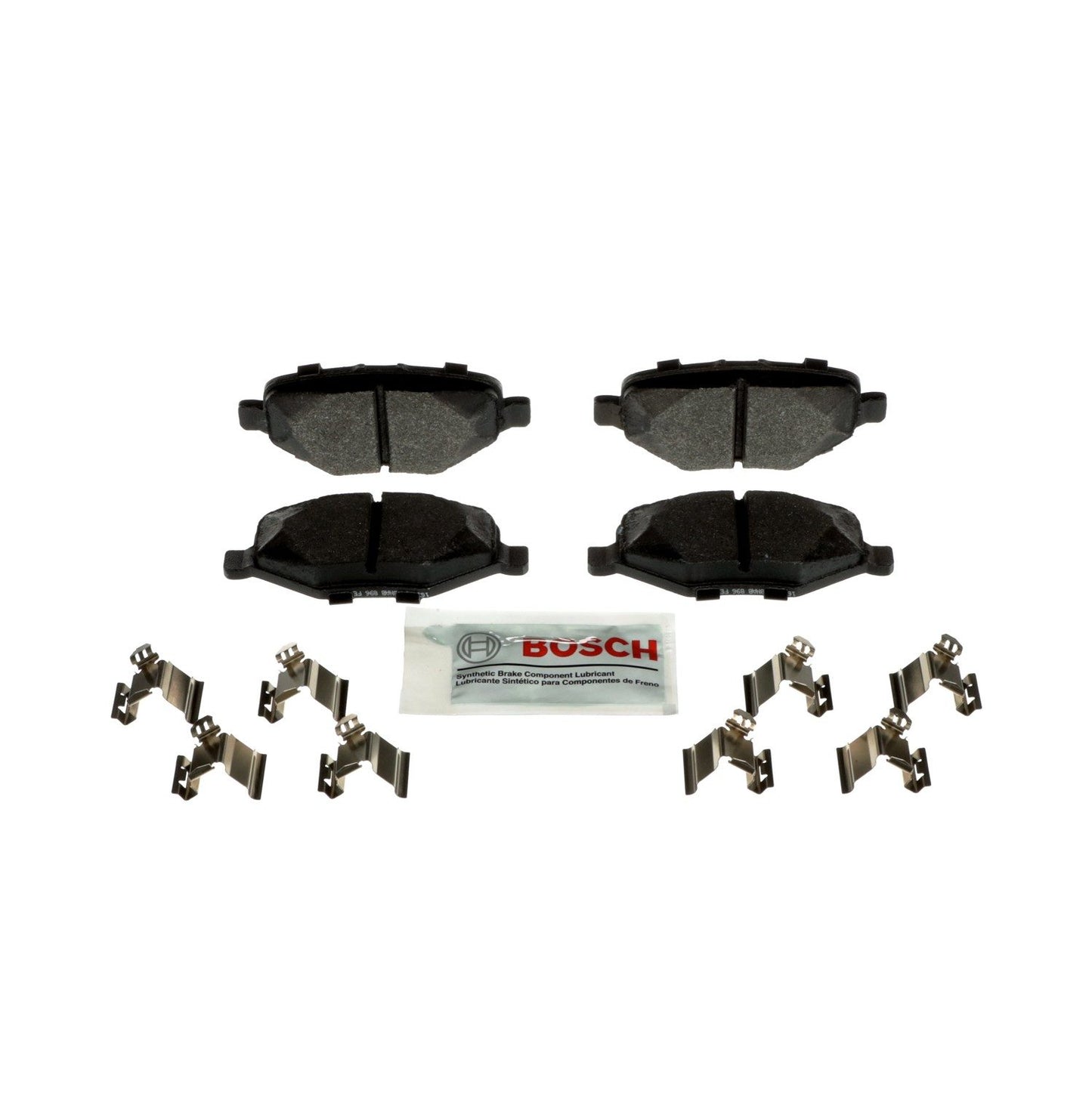 Front View of Rear Disc Brake Pad Set BOSCH BE1612H