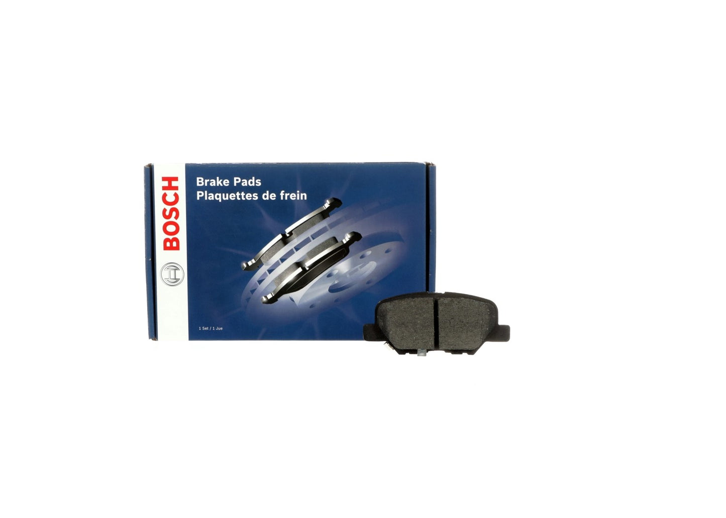 Bottom View of Rear Disc Brake Pad Set BOSCH BE1679H