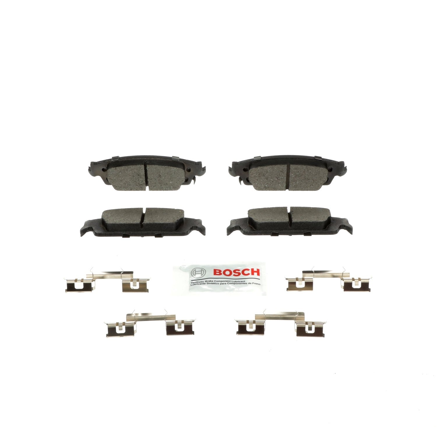 Front View of Rear Disc Brake Pad Set BOSCH BE1707H