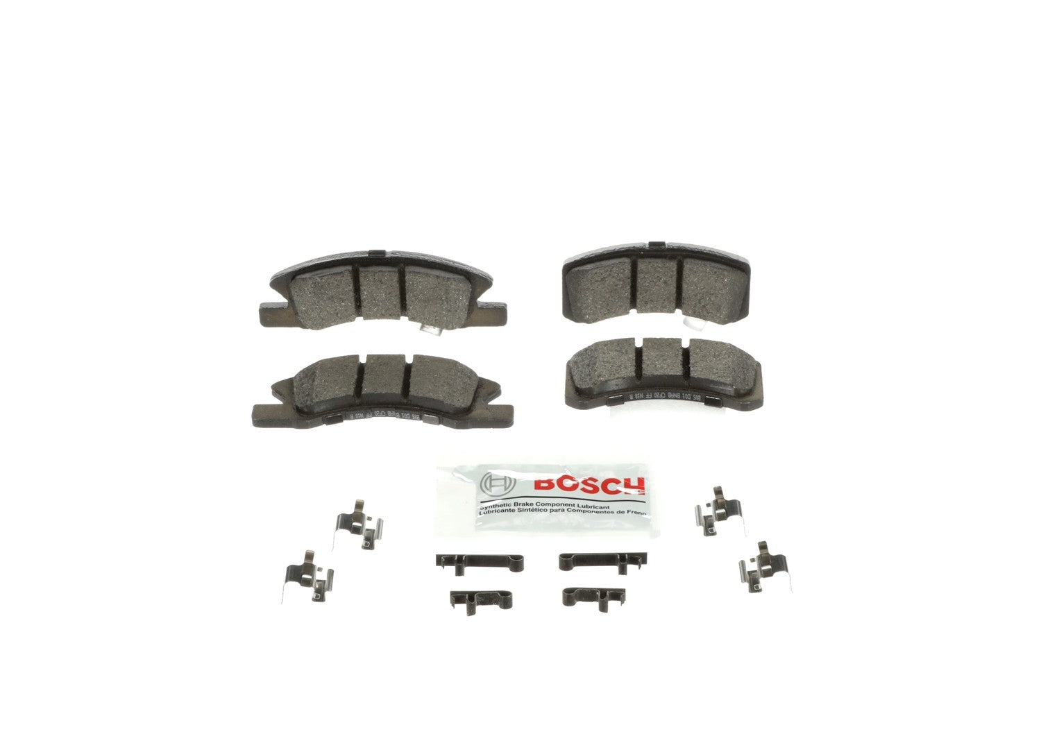 Front View of Front Disc Brake Pad Set BOSCH BE1731H