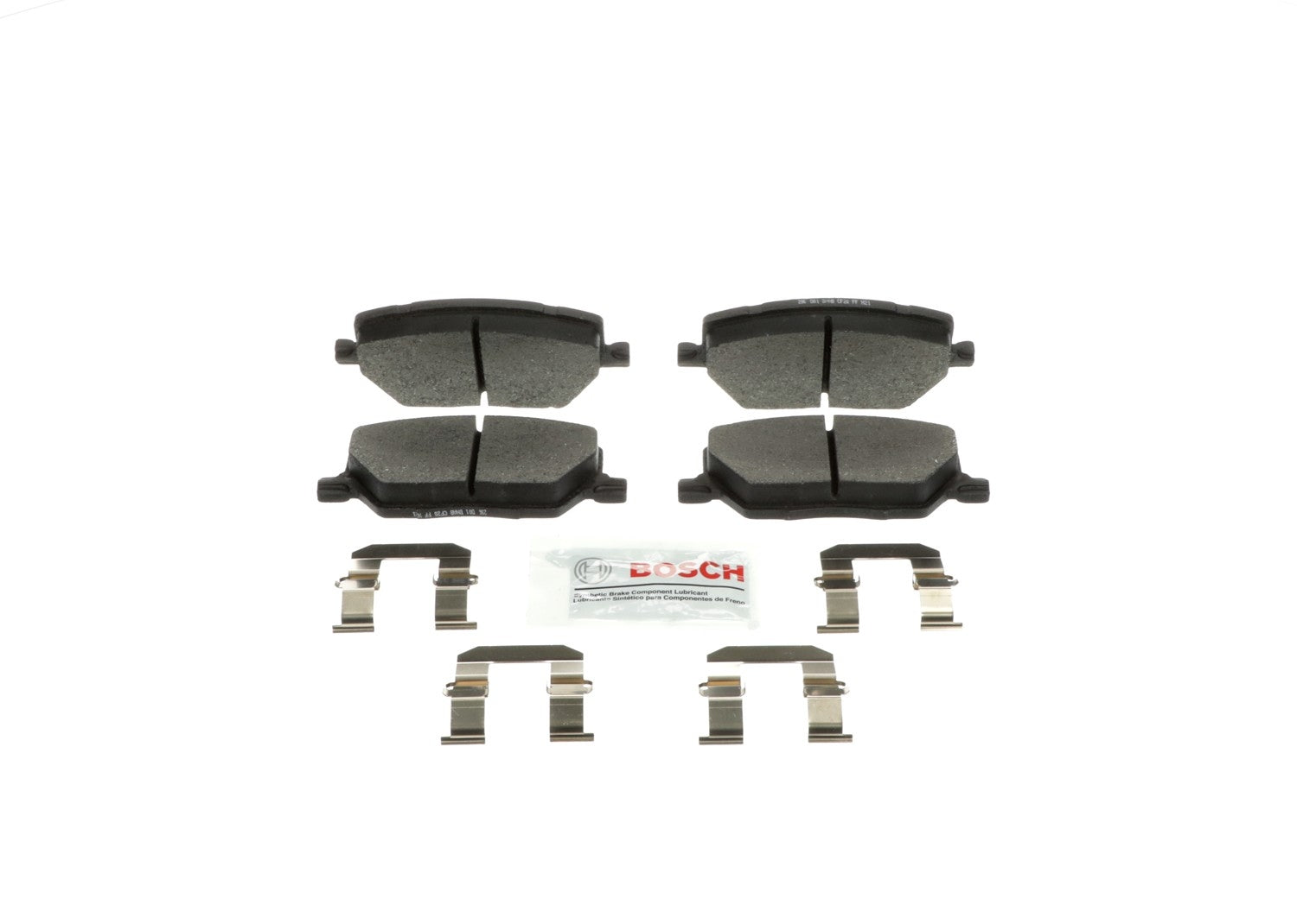 Front View of Front Disc Brake Pad Set BOSCH BE1811H