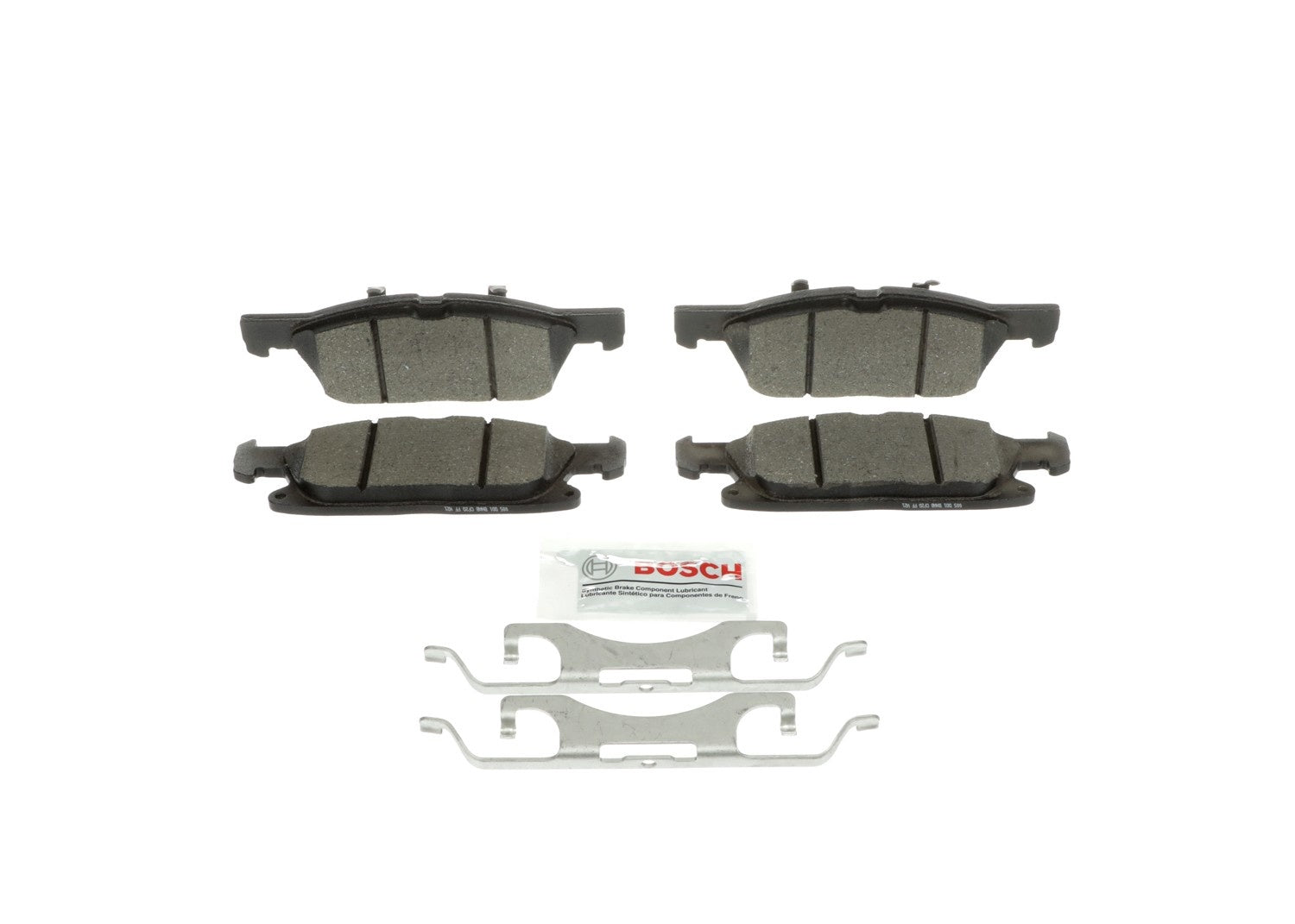 Front View of Front Disc Brake Pad Set BOSCH BE1818H