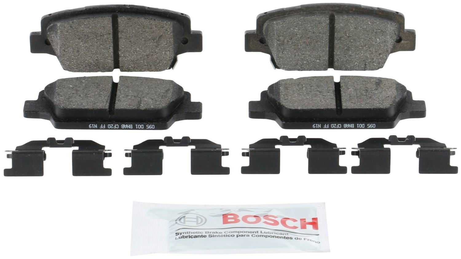 Front View of Rear Disc Brake Pad Set BOSCH BE2050H