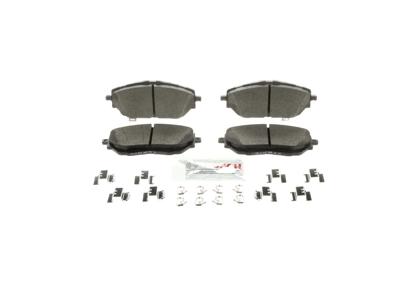 Front View of Front Disc Brake Pad Set BOSCH BE2065H