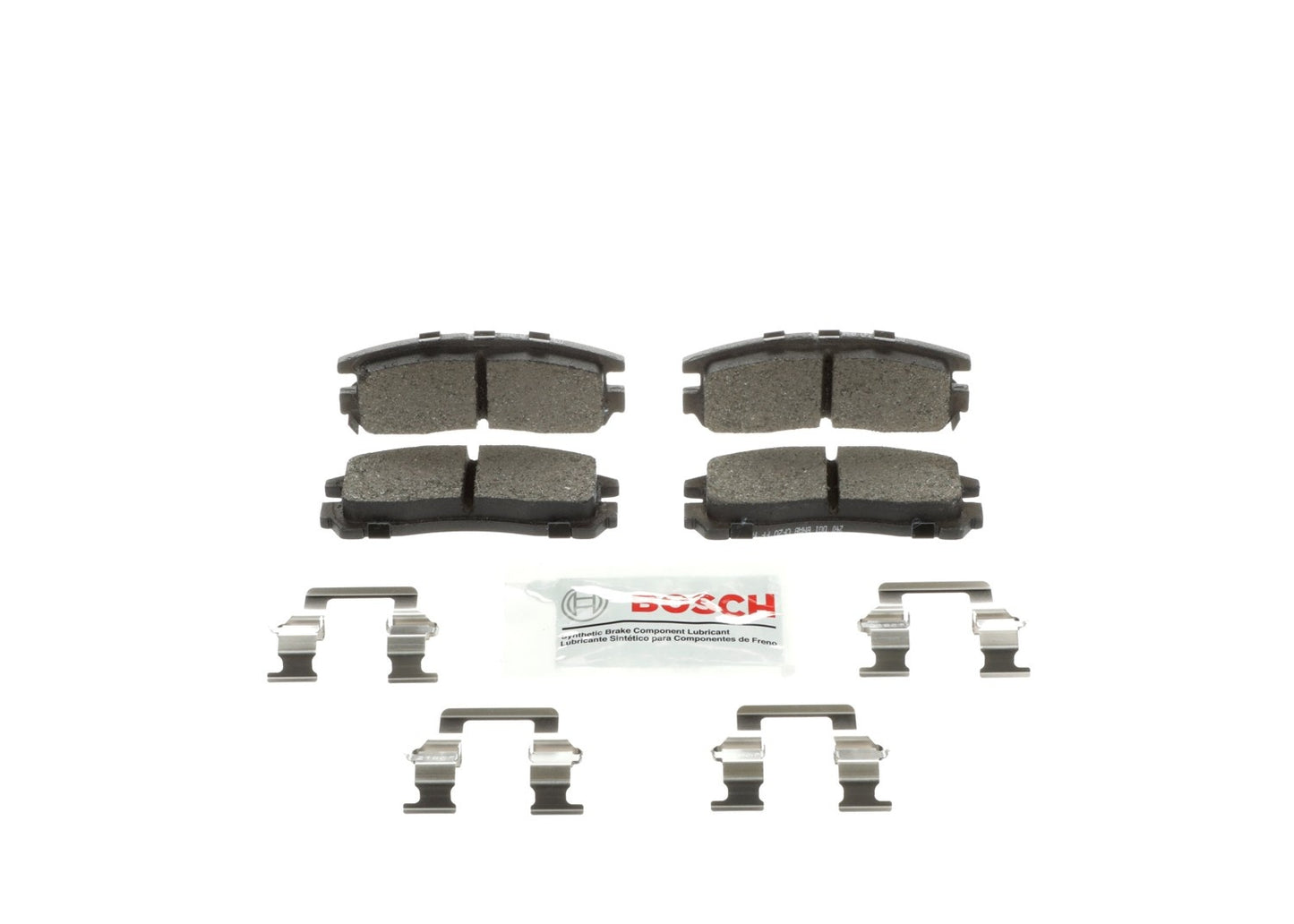 Front View of Rear Disc Brake Pad Set BOSCH BE383H