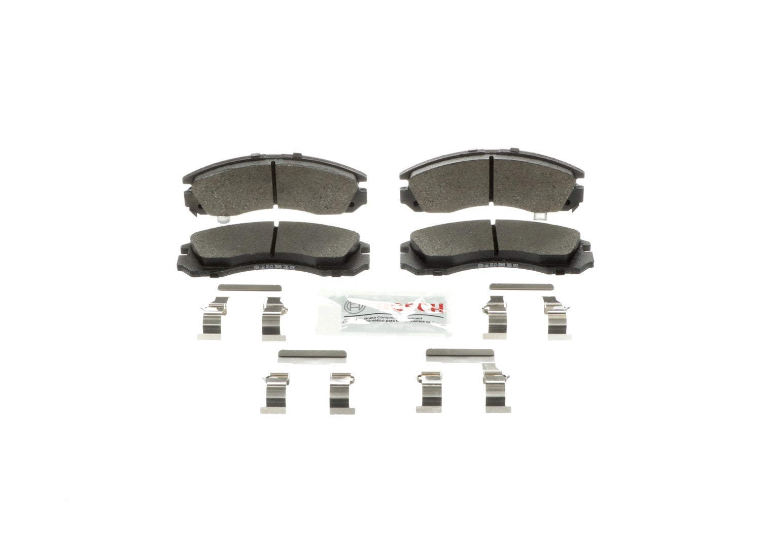 Front View of Front Disc Brake Pad Set BOSCH BE530H