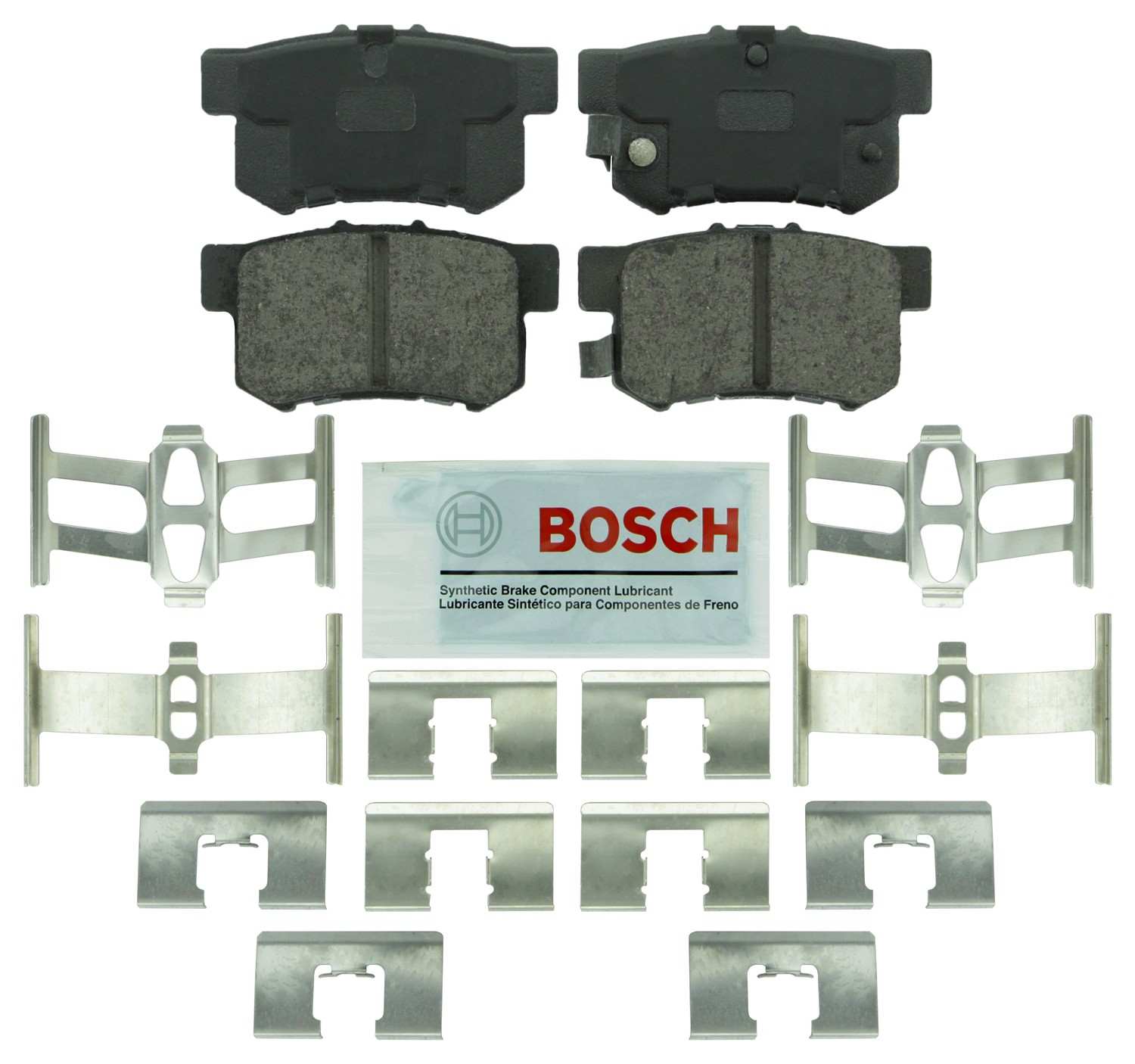 Front View of Rear Disc Brake Pad Set BOSCH BE537H