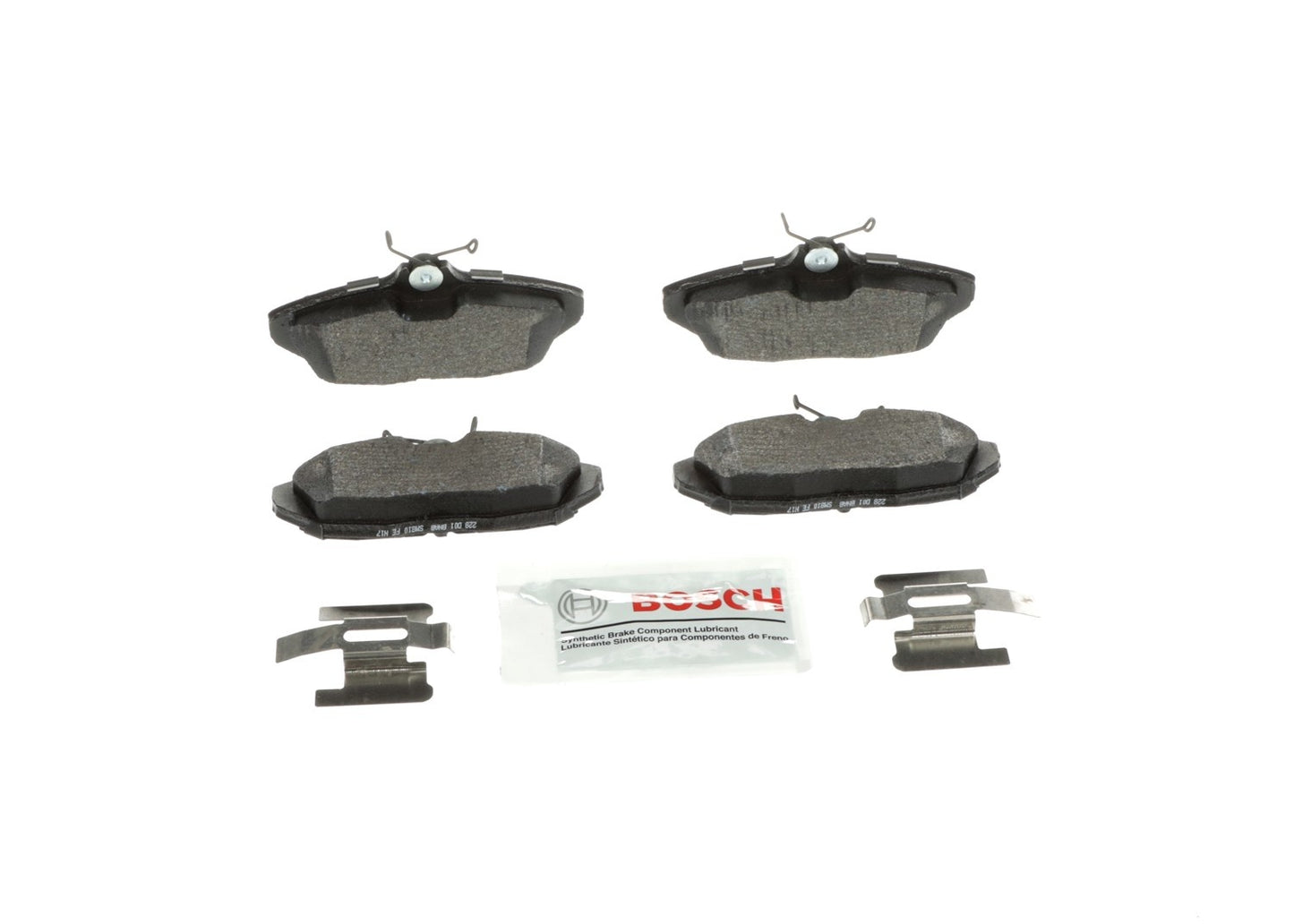 Front View of Rear Disc Brake Pad Set BOSCH BE599H