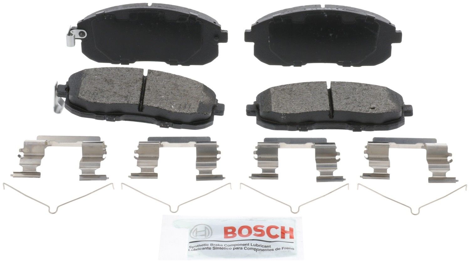 Front View of Front Disc Brake Pad Set BOSCH BE653H