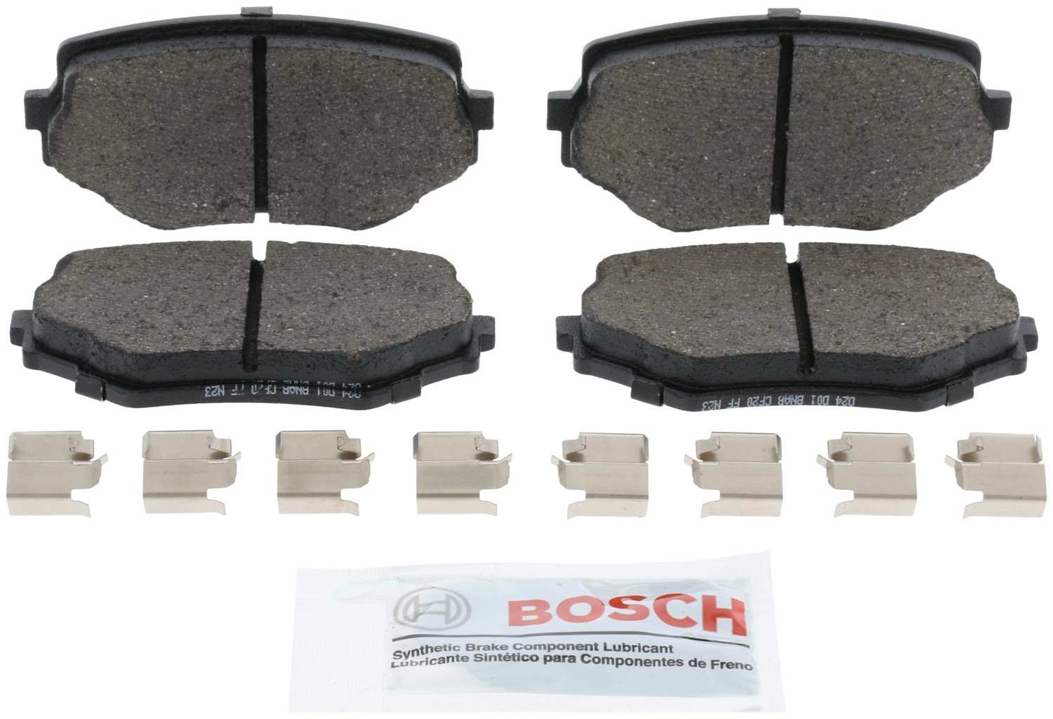 Front View of Front Disc Brake Pad Set BOSCH BE680H