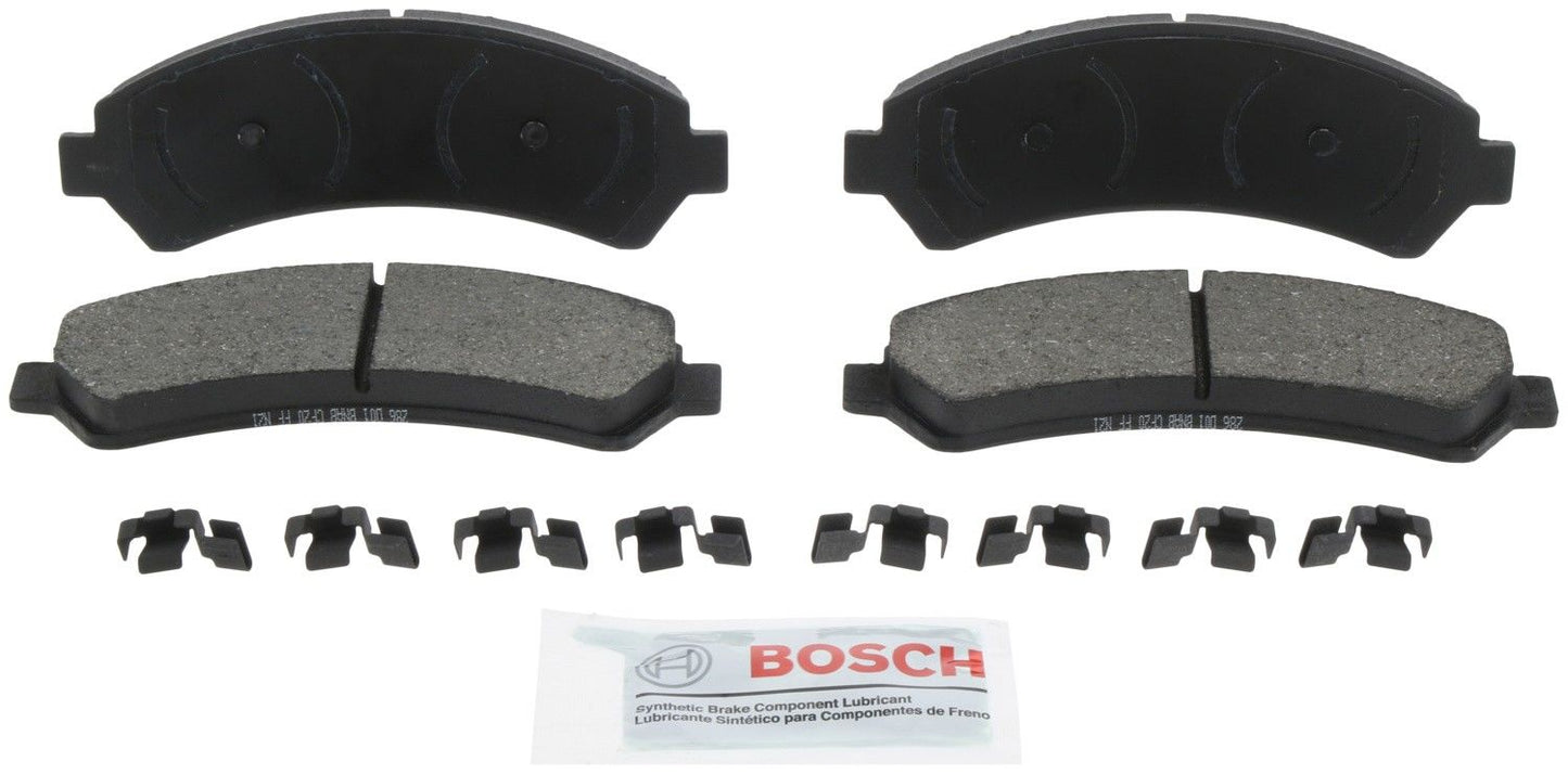 Front View of Front Disc Brake Pad Set BOSCH BE726H