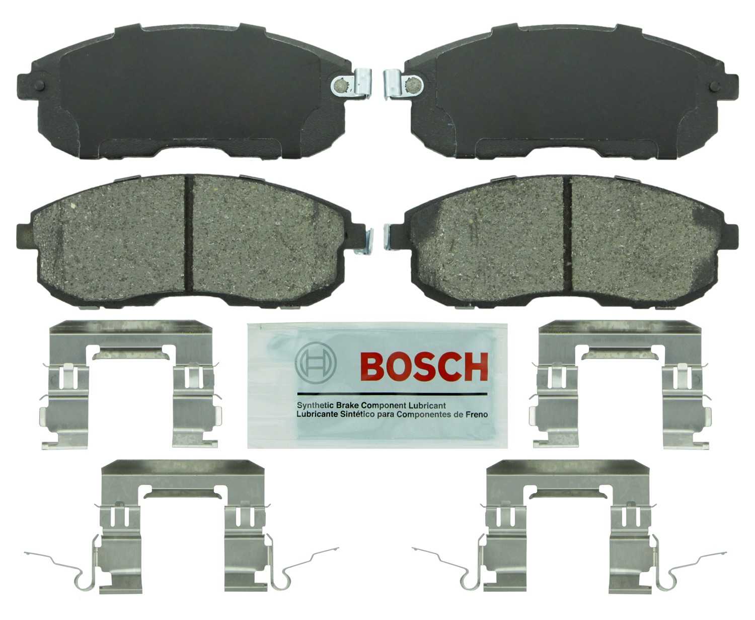 Front View of Front Disc Brake Pad Set BOSCH BE815H