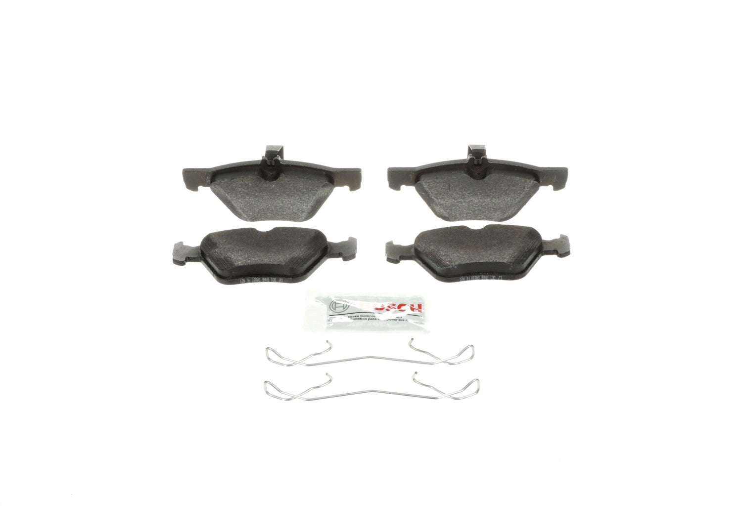 Front View of Front Disc Brake Pad Set BOSCH BE853H