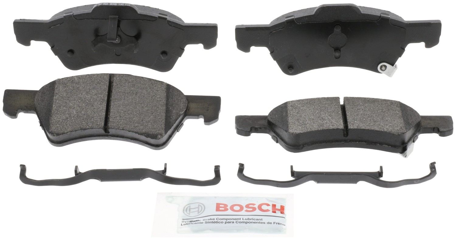 Front View of Front Disc Brake Pad Set BOSCH BE857H