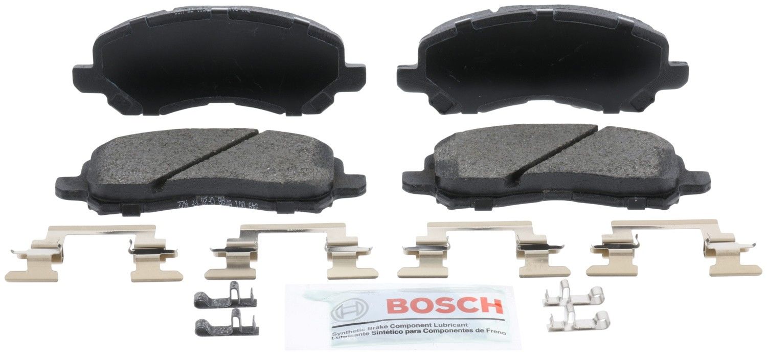 Front View of Front Disc Brake Pad Set BOSCH BE866H