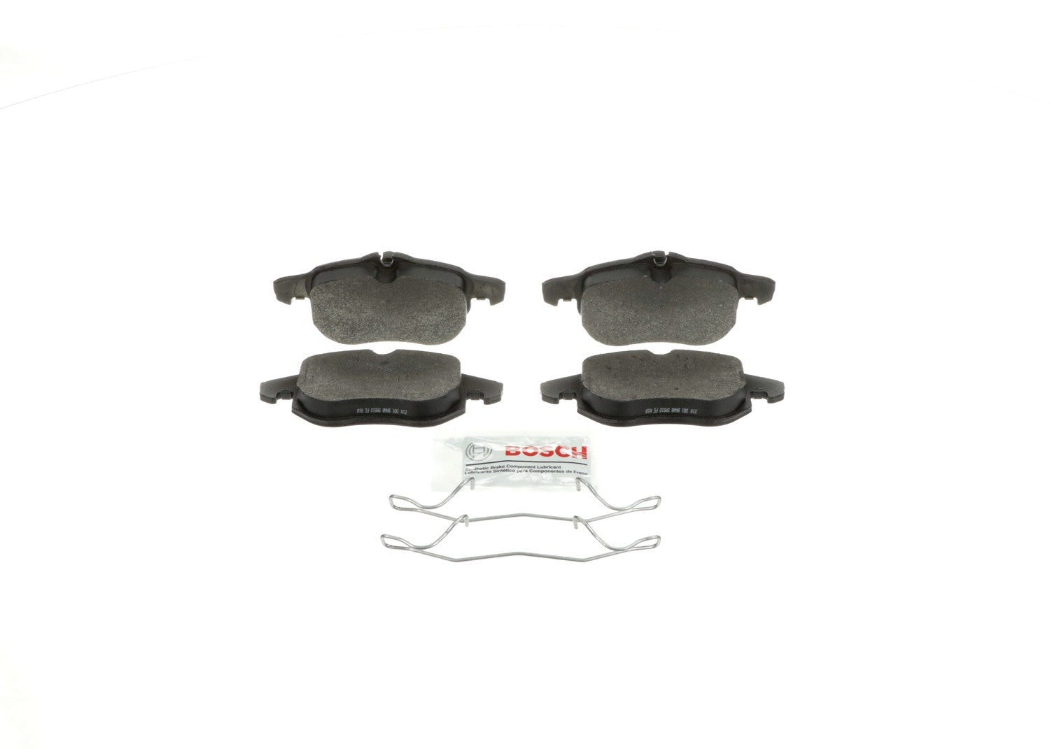 Front View of Front Disc Brake Pad Set BOSCH BE972H