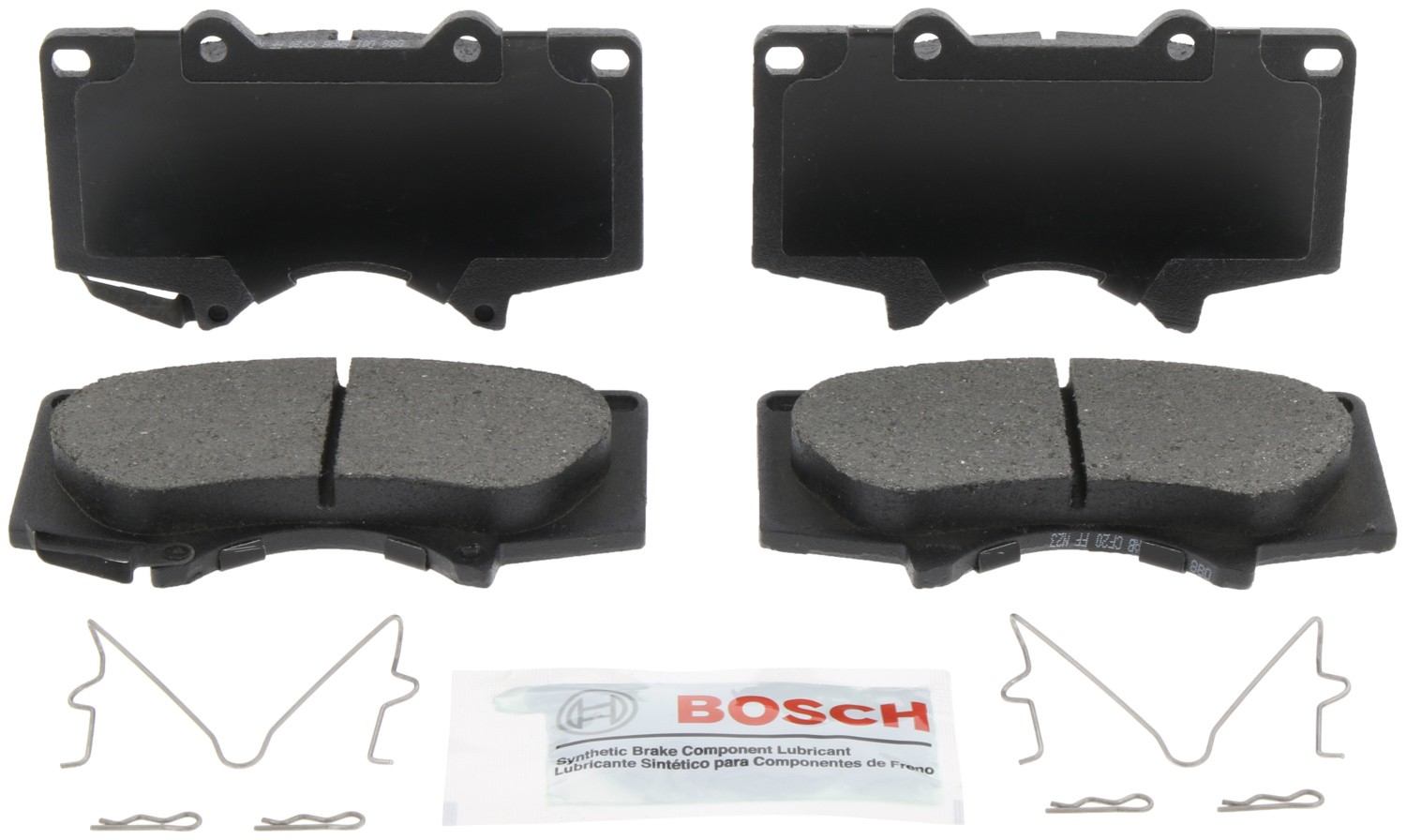 Front View of Front Disc Brake Pad Set BOSCH BE976H