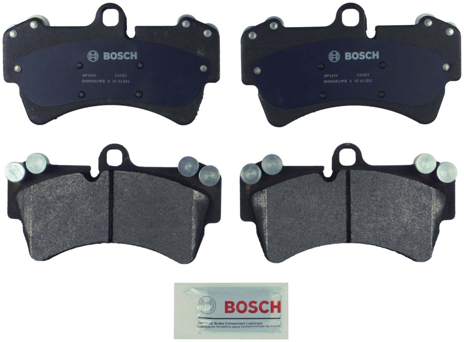 Front View of Front Disc Brake Pad Set BOSCH BP1014